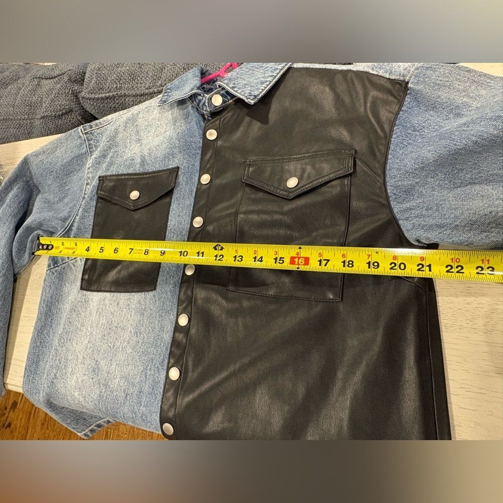 Blue Revival Two-Tone Denim and Black Jacket - Picture 5 of 13